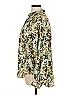 Catherine Malandrino Floral Green Long Sleeve Button-Down Shirt Size M - photo 5