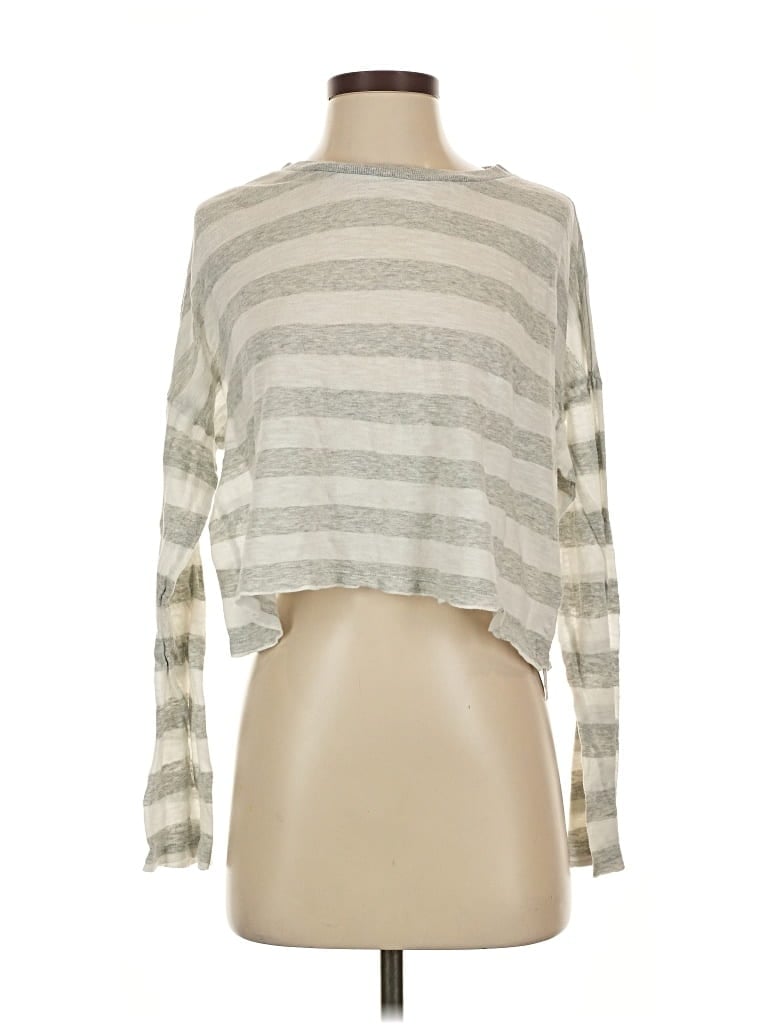 Pre-owned Rvca Cardigan Sweater In Silver