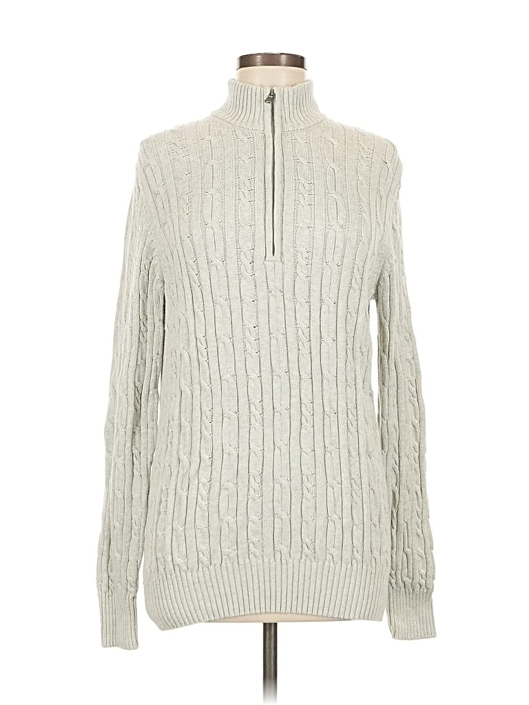 Pre-owned Izod Pullover Sweater In Gray