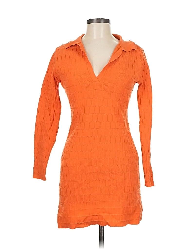 Pre-owned Urban Outfitters Casual Dress In Orange