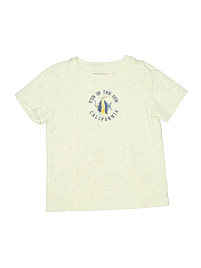 Pre-owned Janie And Jack Kids' Short Sleeve T-shirt In Yellow