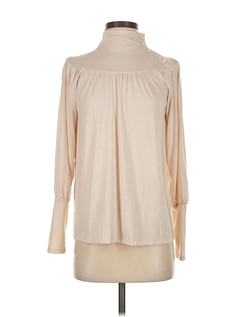 Pre-owned Ann Taylor Long Sleeve Blouse In Brown