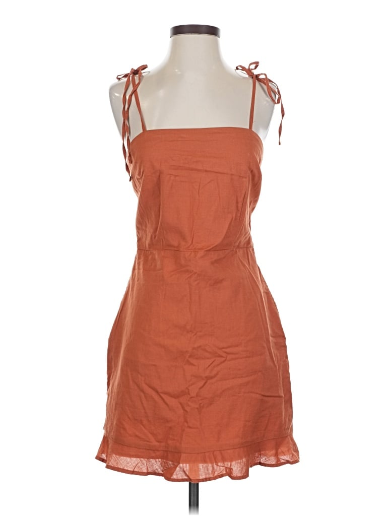 Pre-owned Abercrombie & Fitch Casual Dress In Orange