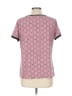 Adrienne Vittadini Pink Short Sleeve Top Size L - photo 2