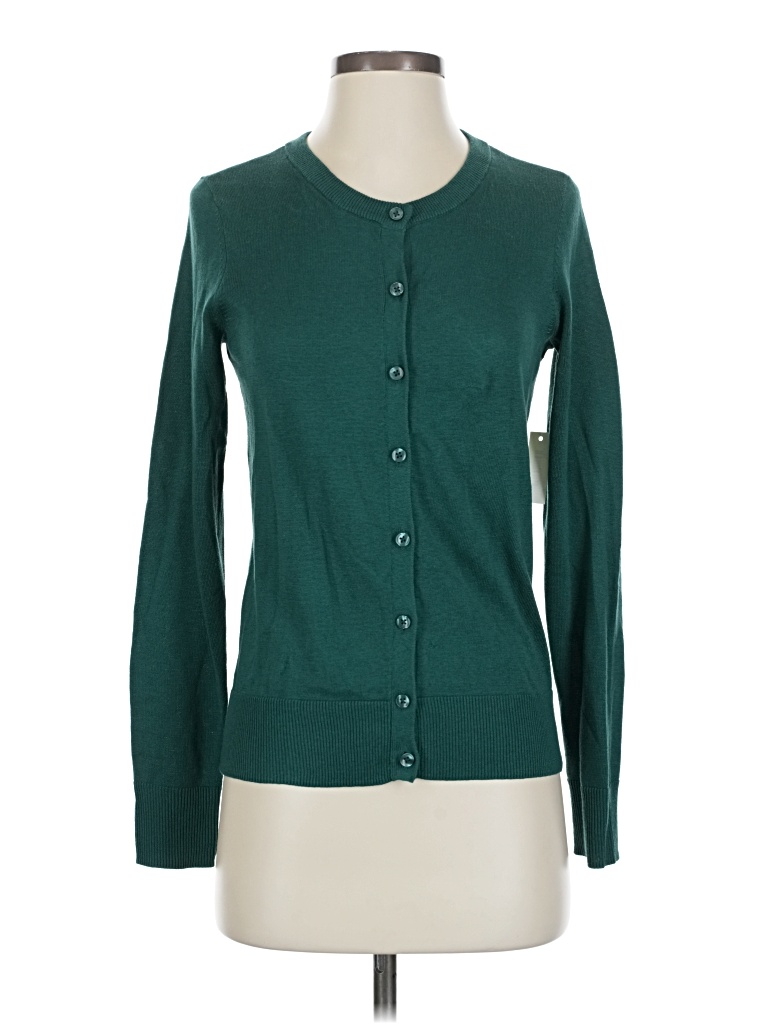 Pre-owned Amazon Essentials Cardigan Sweater In Green
