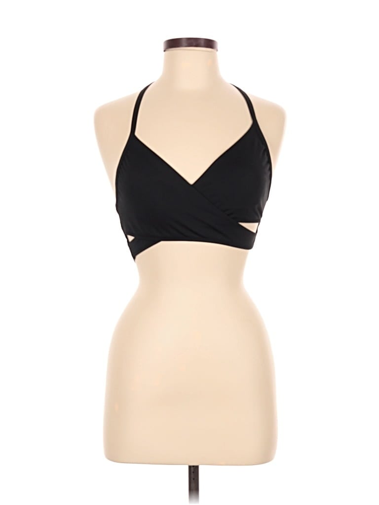 Pre-owned Victoria's Secret Pink Tank Top Black Halter Neckline Tops