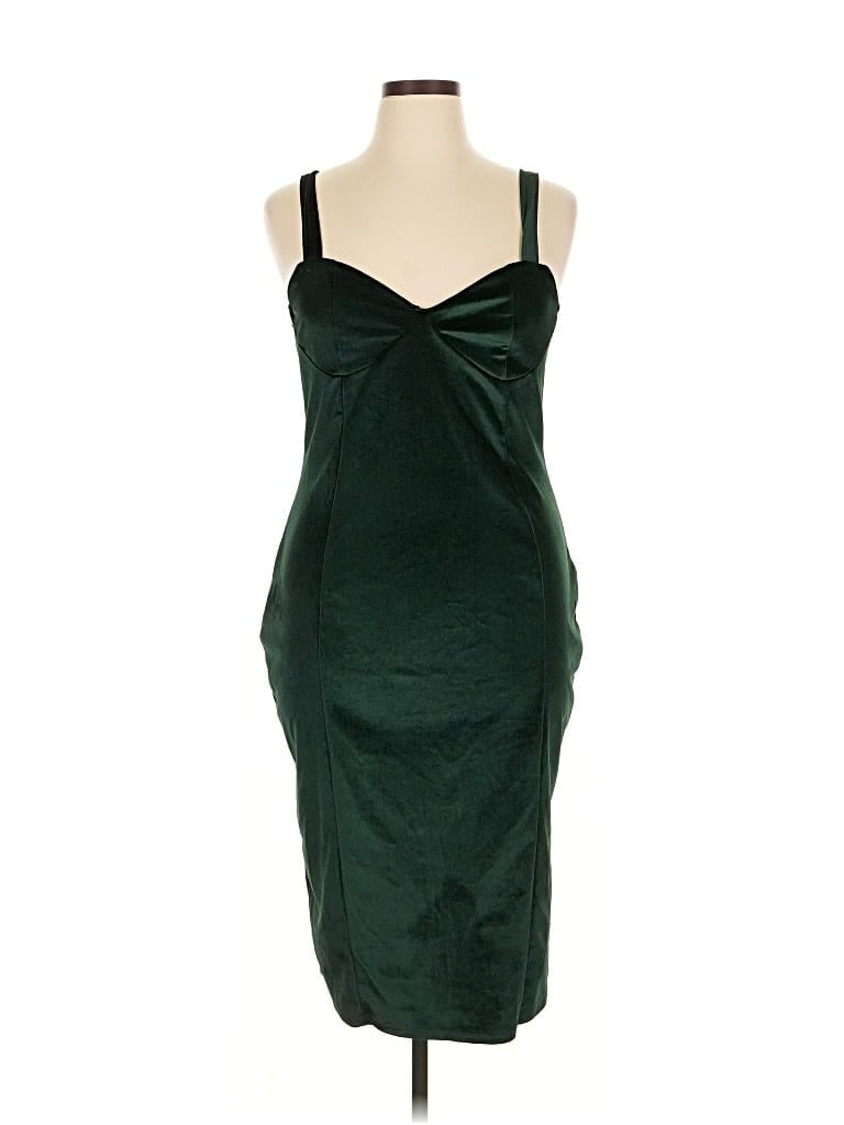 Pre-owned Boohoo Cocktail Dress In Green