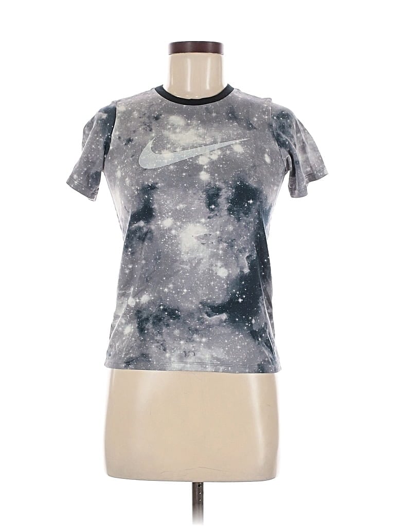 Pre-owned Nike Short Sleeve T-shirt In Gray