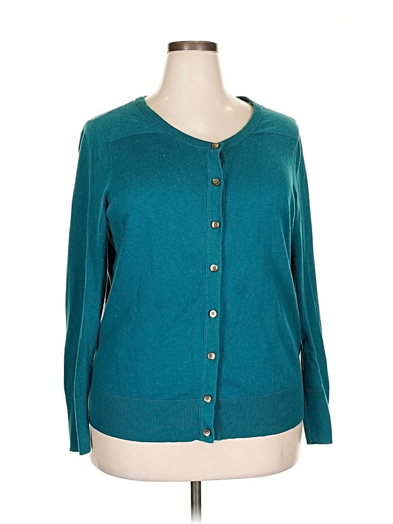 Pre-owned Eddie Bauer Cardigan Sweater In Blue