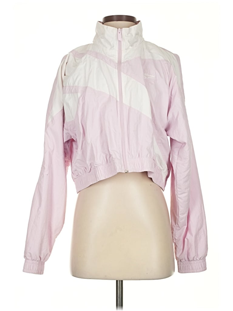 Pre-owned Reebok Windbreaker Jacket In Pink