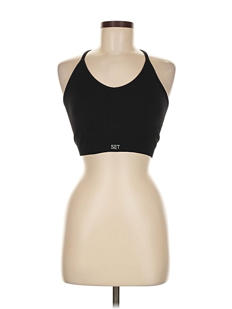 Pre-owned Set Tank Top Black Halter Neckline Tops