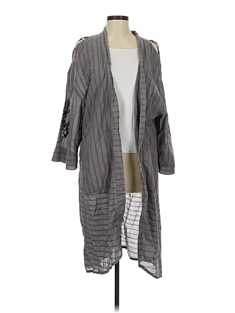 Pre-owned Xcvi Kimono In Gray