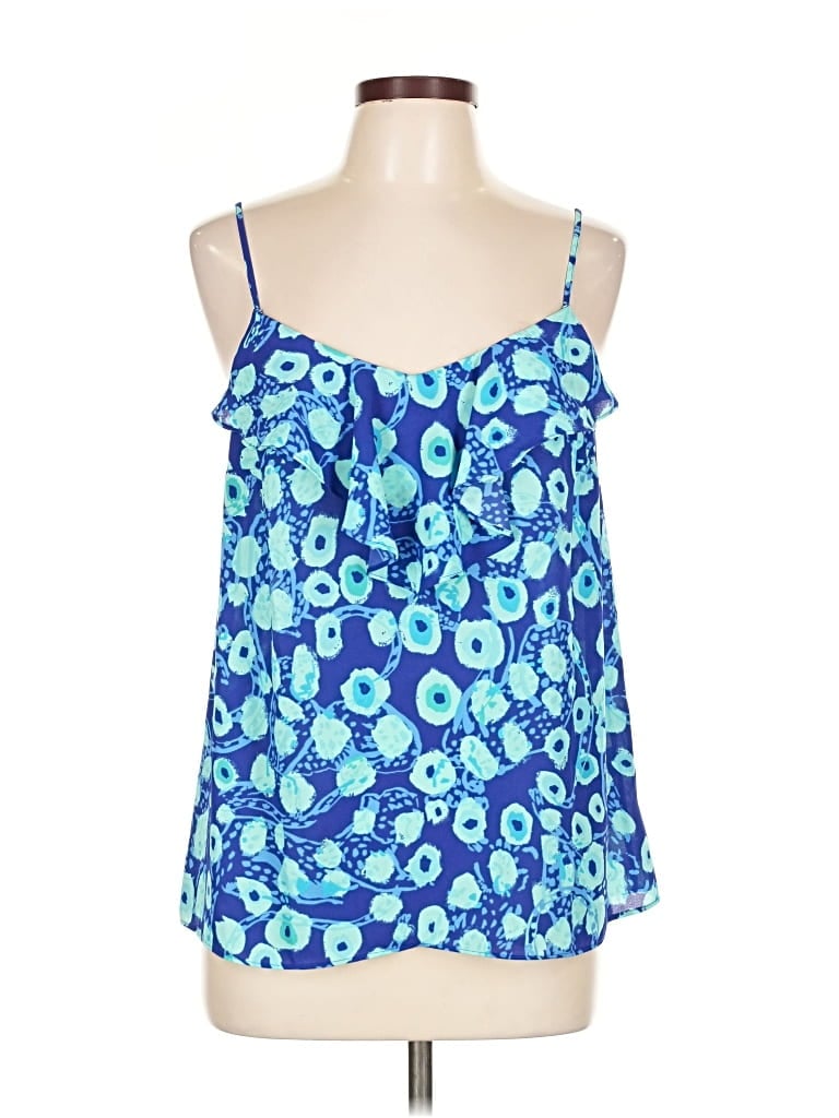 Pre-owned Lilly Pulitzer Sleeveless Blouse In Blue