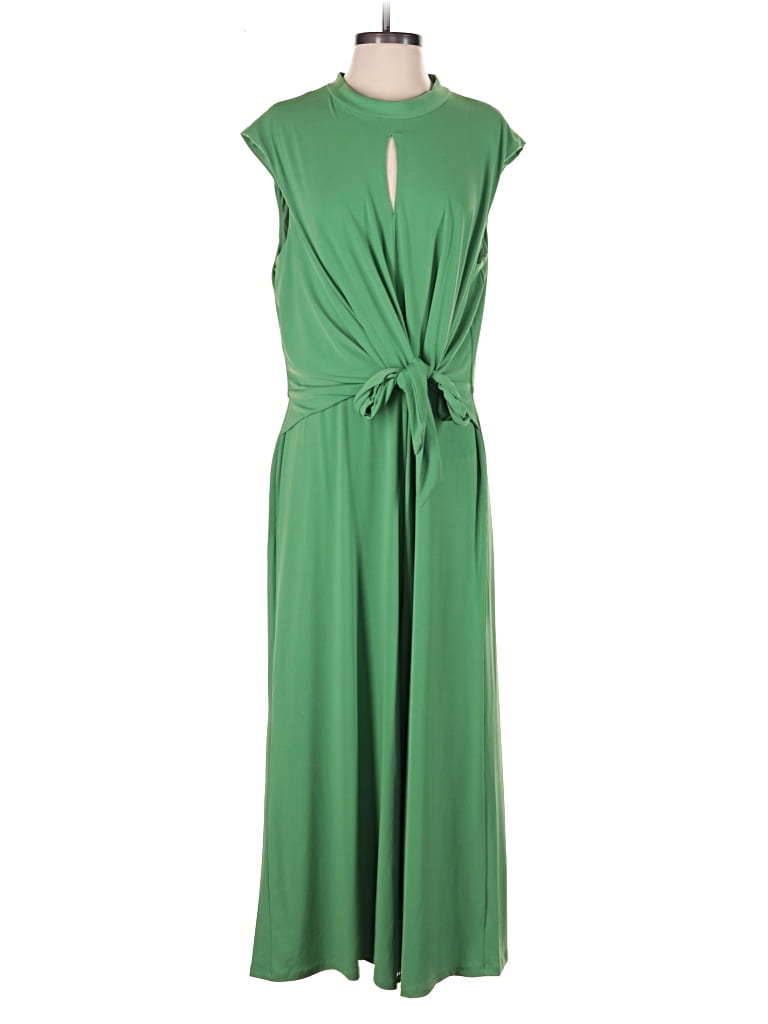 Pre-owned London Times Casual Dress In Green