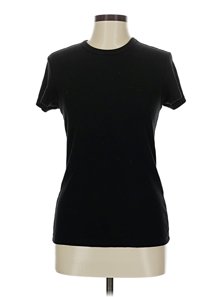 Pre-owned Uniqlo Short Sleeve T-shirt In Black