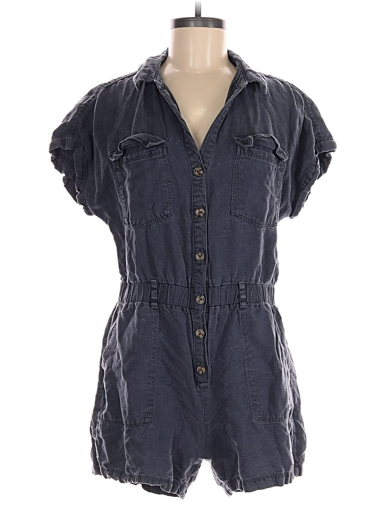 Pre-owned Nicole Miller Romper In Gray