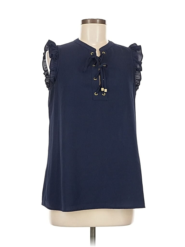 Pre-owned Michael Michael Kors Sleeveless Blouse In Blue