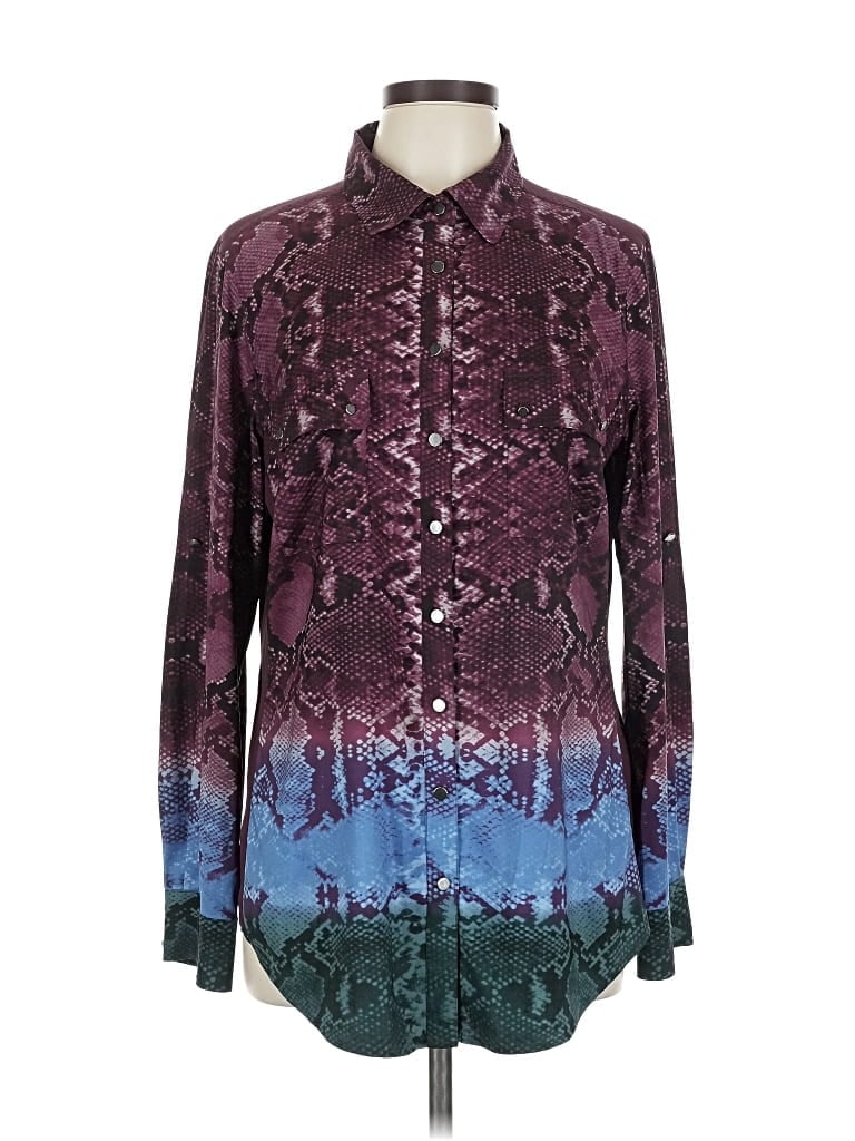 ANTONIO MELANI Pre-owned Long Sleeve Blouse In Purple