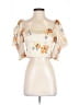 Nicholas 100% Polyester Ivory Short Sleeve Blouse Size 4 - photo 1