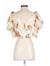 Nicholas 100% Polyester Ivory Short Sleeve Blouse Size 4 - photo 2