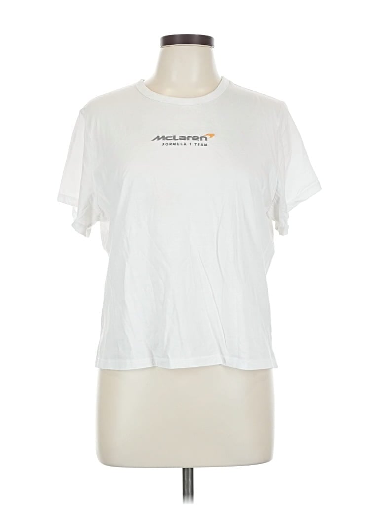 Pre-owned Abercrombie & Fitch Short Sleeve T-shirt In White