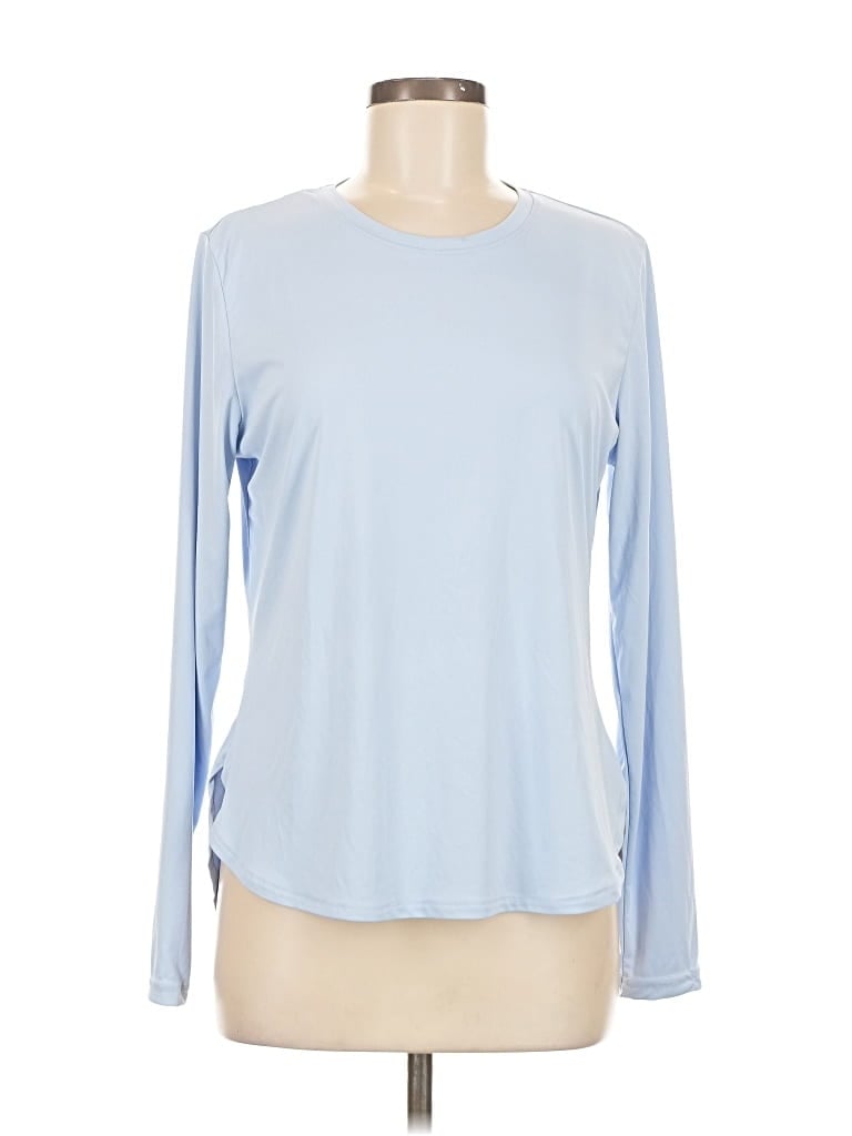 Pre-owned Unbranded Long Sleeve T-shirt In Blue