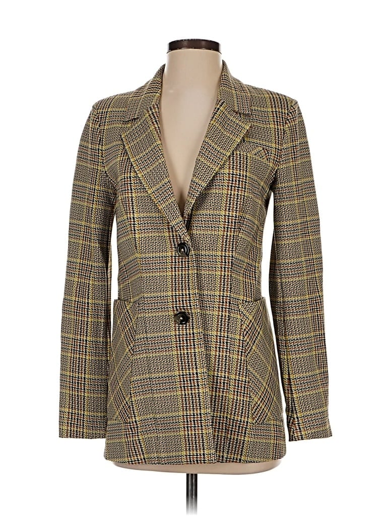 Pre-owned Cabi Blazer Jacket In Yellow