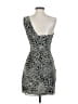Max and Cleo 100% Polyester Animal Print Silver Cocktail Dress Size 4 - photo 2
