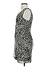 Max and Cleo 100% Polyester Animal Print Silver Cocktail Dress Size 4 - photo 5