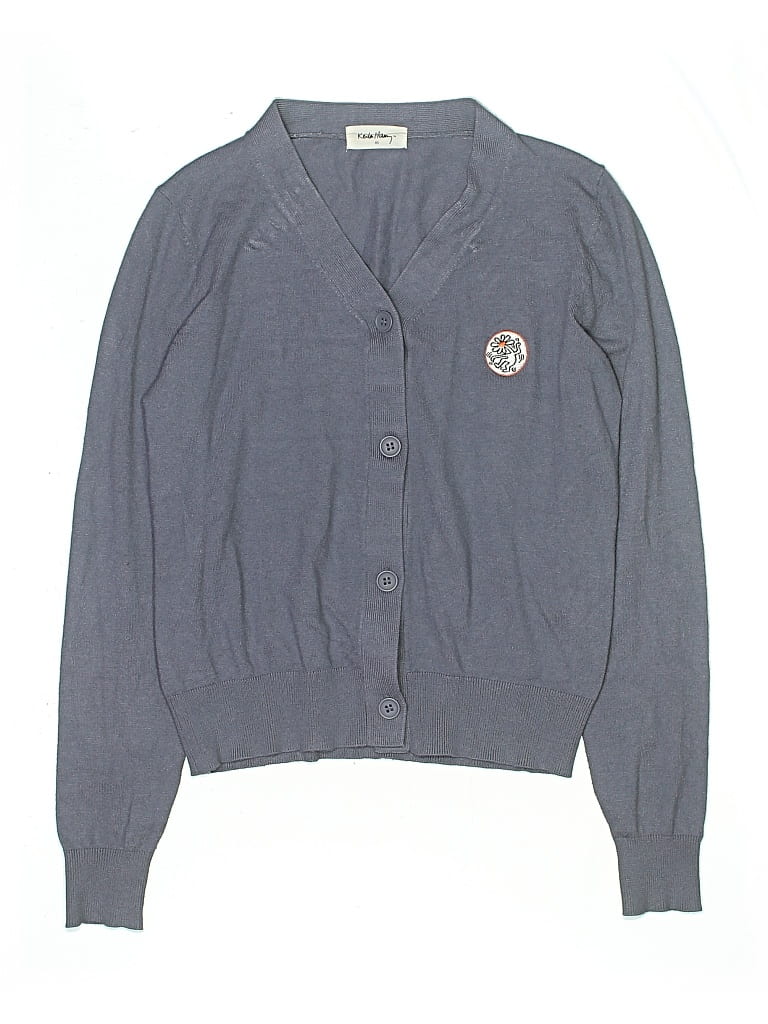 Pre-owned Assorted Brands Kids' Cardigan Sweater In Blue