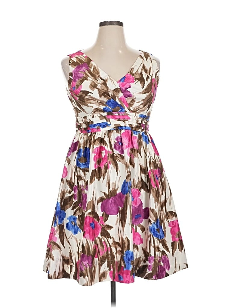 Pre-owned Eliza J Cocktail Dress In Brown