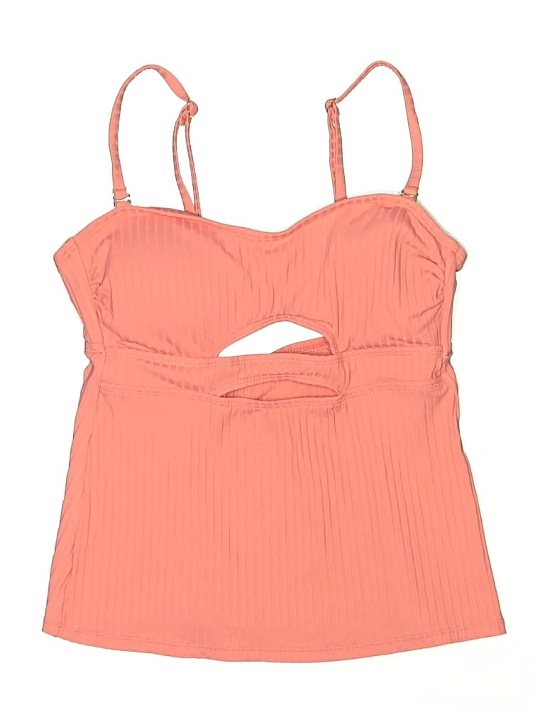 TIME AND TRU Pre-owned Swimsuit Top Orange Swimwear