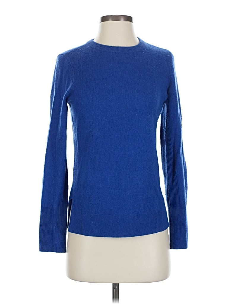 Pre-owned Halogen Cashmere Pullover Sweater In Blue