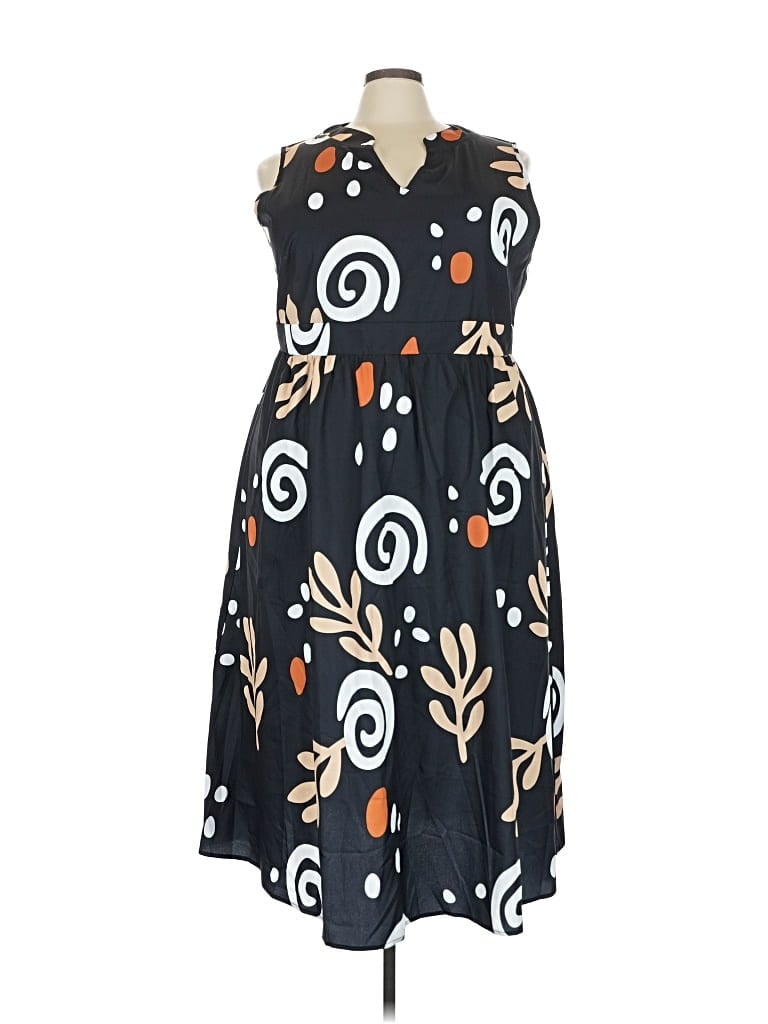 Pre-owned Bloomchic Casual Dress In Black
