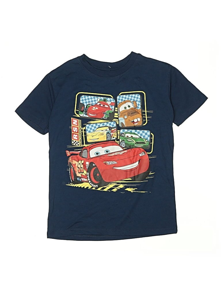Pre-owned Disney Pixar Kids' Short Sleeve T-shirt In Blue