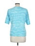 Lands' End Tie-dye Blue Short Sleeve Top Size L - photo 2