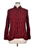 IZOD 100% Rayon Checkered-gingham Red Long Sleeve Button-Down Shirt Size XL - photo 1