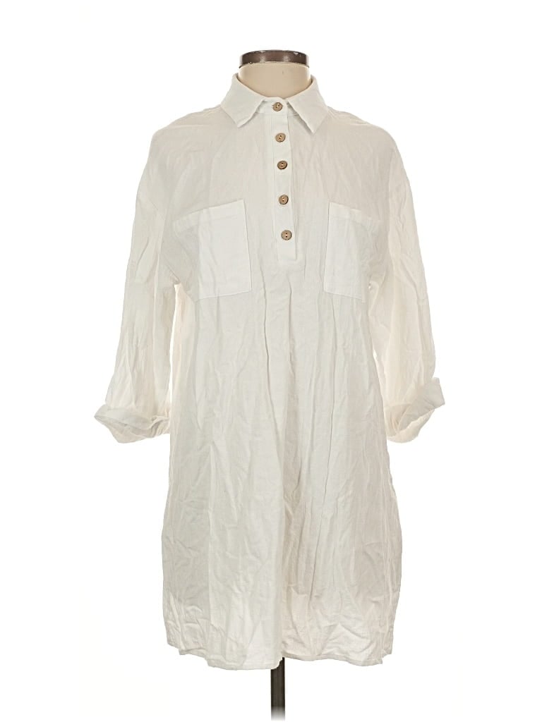 Pre-owned Unbranded Casual Dress In White