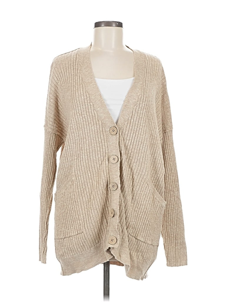 FP BEACH Pre-owned Cardigan Sweater In Brown