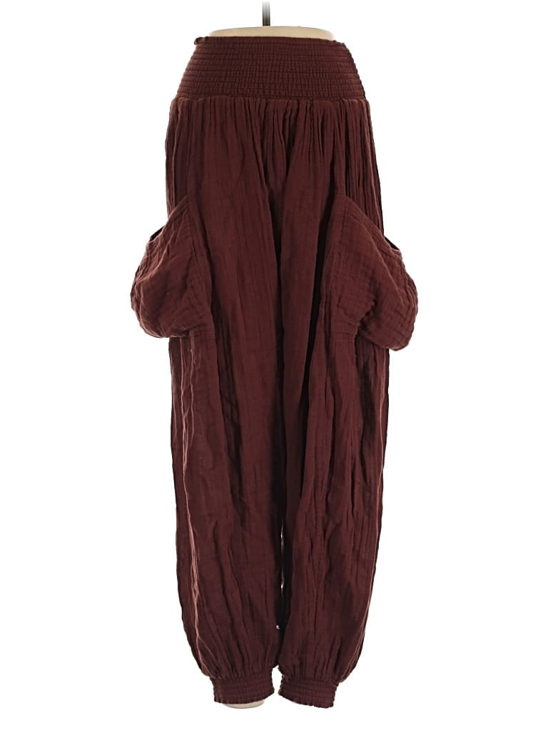 Pre-owned Free People Casual Pants In Brown