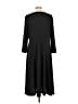 Lands' End Solid Black Casual Dress Size L - photo 2