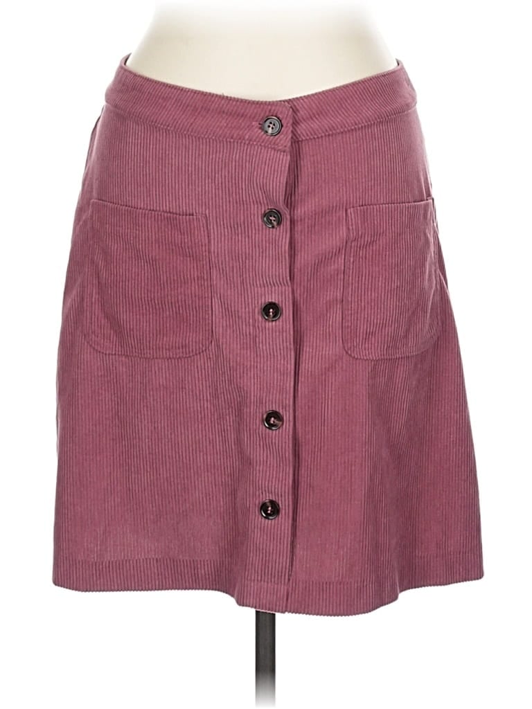 Pre-owned Unbranded Casual Skirt In Burgundy