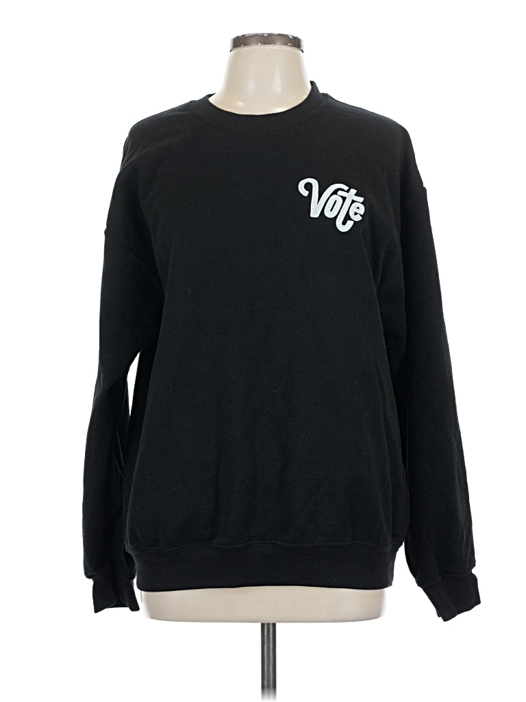 Pre-owned Gildan Sweatshirt In Black