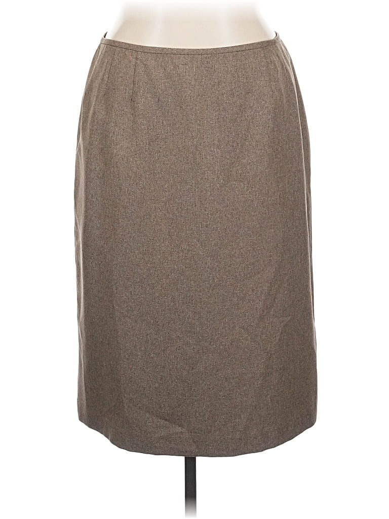 Pre-owned Evan Picone Formal Skirt In Brown