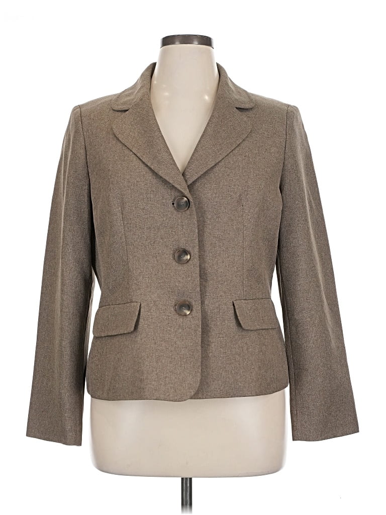 Pre-owned Evan Picone Blazer Jacket In Brown