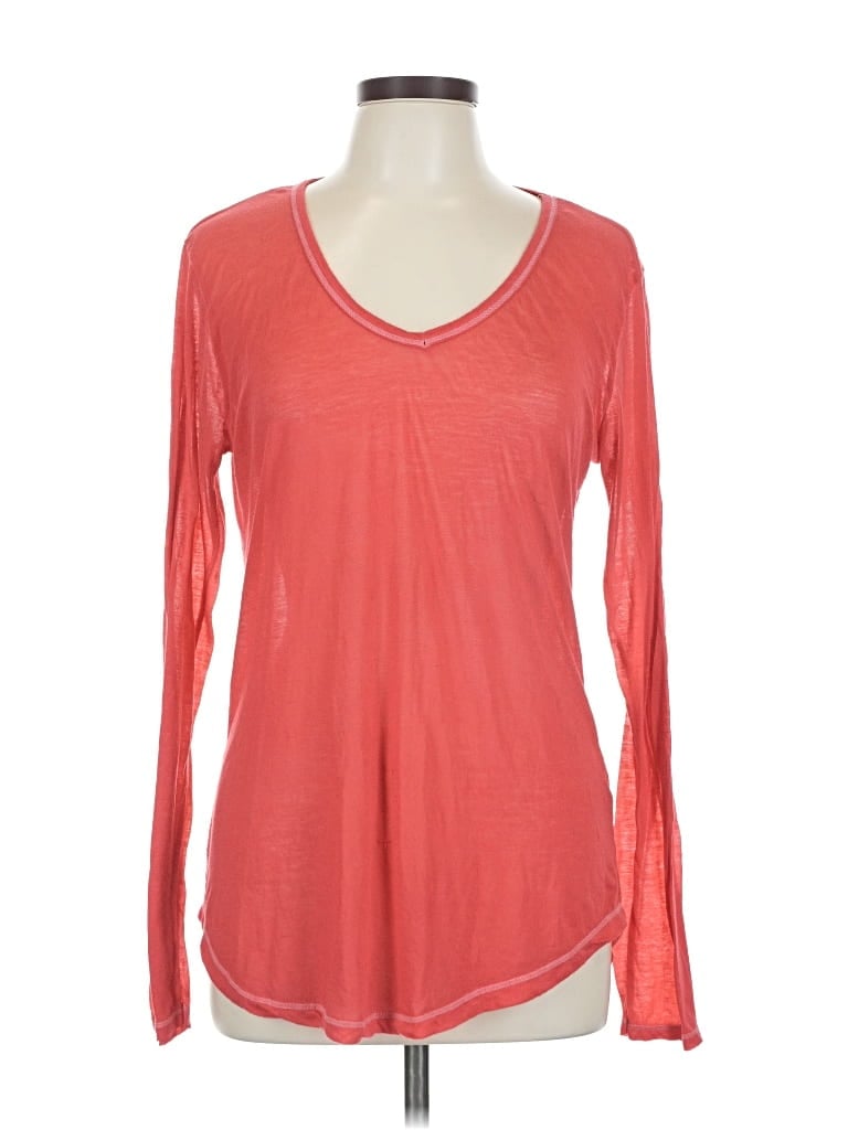 Pre-owned Assorted Brands Long Sleeve T-shirt In Red