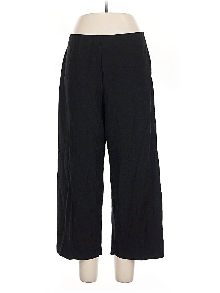 Pre-owned Eileen Fisher Casual Pants In Black