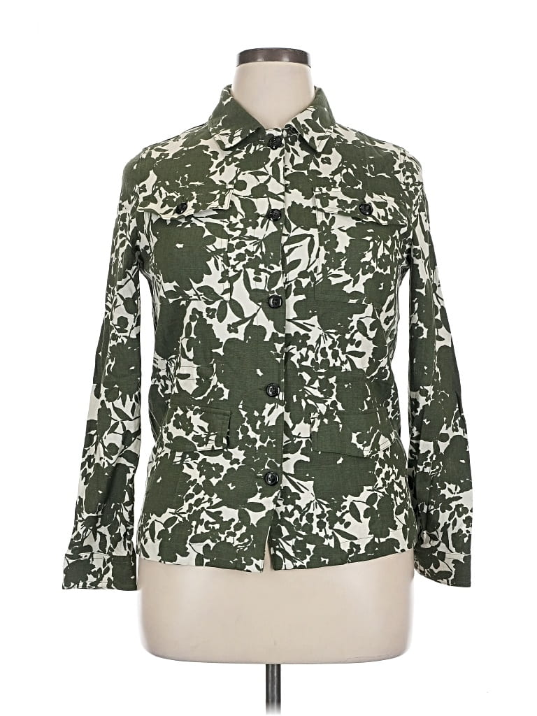 Pre-owned Caroll Jacket In Green