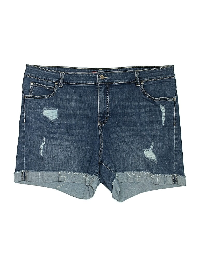 Pre-owned Jennifer Lopez Denim Shorts In Blue