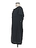 Charles Henry Solid Black Casual Dress Size M - photo 5